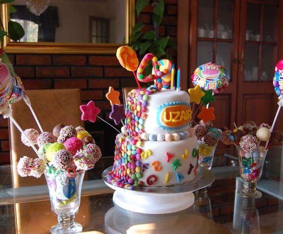 Candy & Alphabet Theme Cake