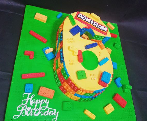 Lego Number Cake