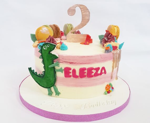 Dino Birthday Cake- Girl