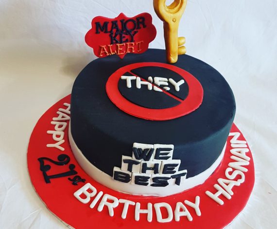 Dj Khaled Themed Cake