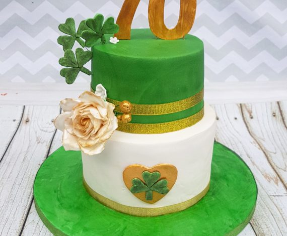 70th Irish Themed Birthday Cake