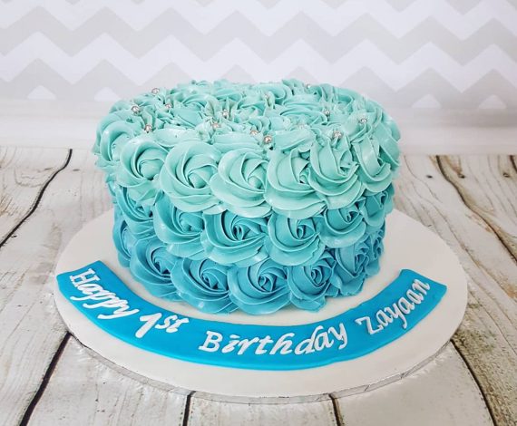 Blue Ombre Cake