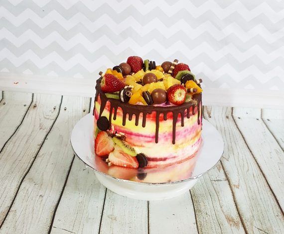 WaterColor Mixed Fruit Cake