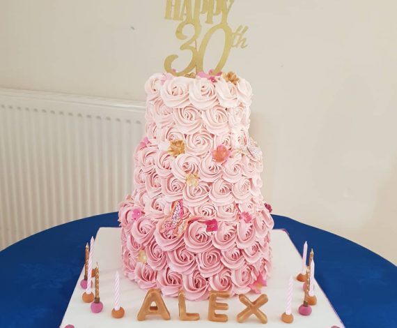 3 Tier Ombre Rose
