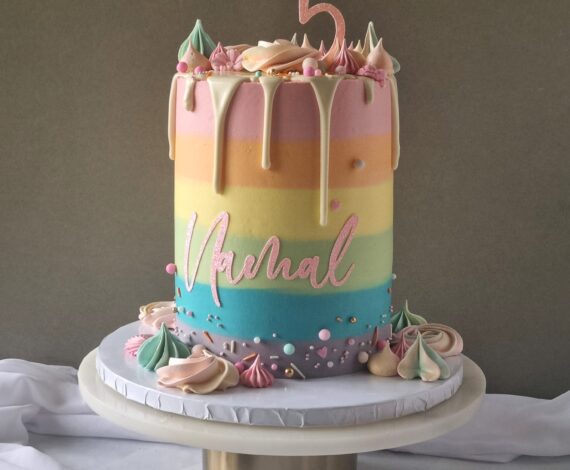 Rainbow Drip Cake