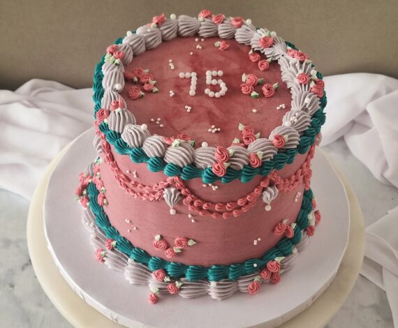 Vintage Piped Buttercream Cake